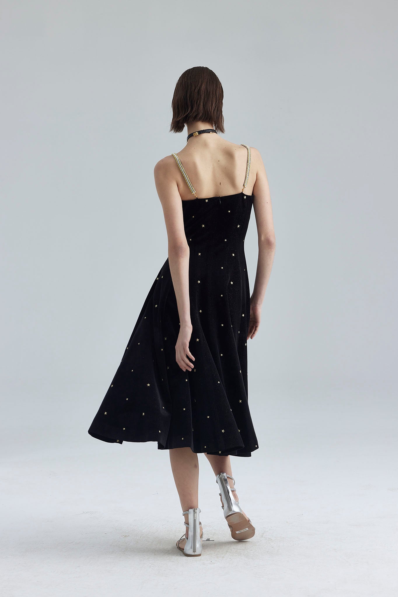 27. Star embroidered long dress