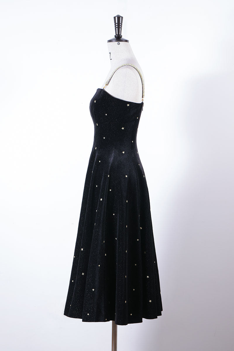 27. Star embroidered long dress